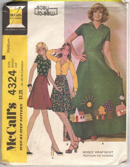 McCall's Step-By-Step Pattern 4324 ©1974