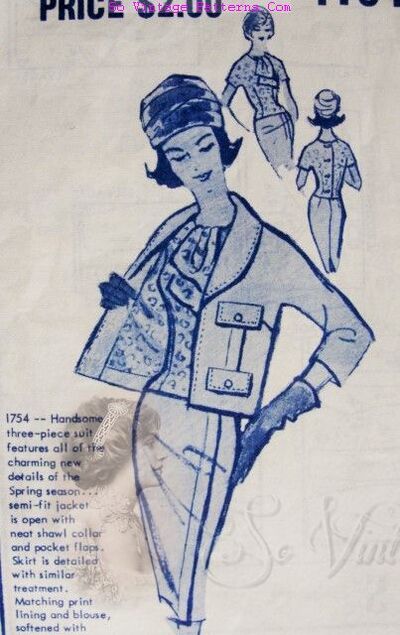 Modes Royale 1754;ca 1960s; Three piece Suit