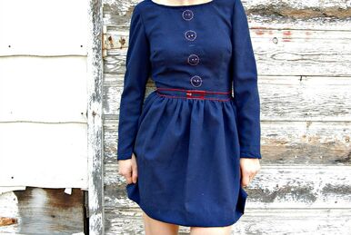 Blue Swishy Dress - Simplicity 8637 - Sewing patterns for the modern sewist!