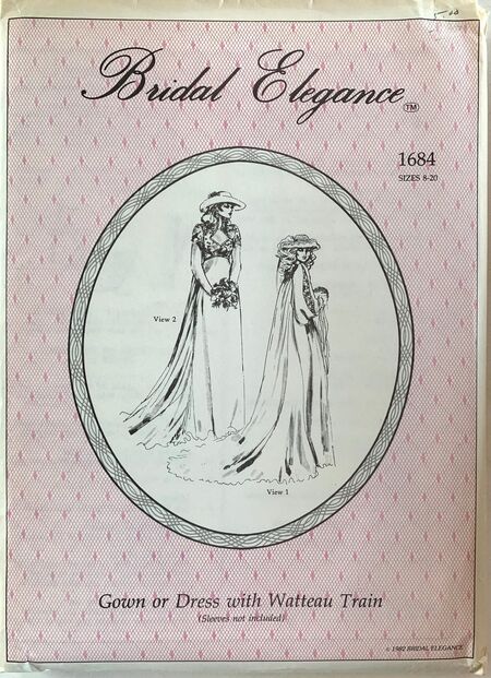 Bridal Elegance 1684 Vintage Sewing Patterns Fandom