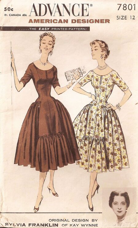 Advance 7801 | Vintage Sewing Patterns | Fandom