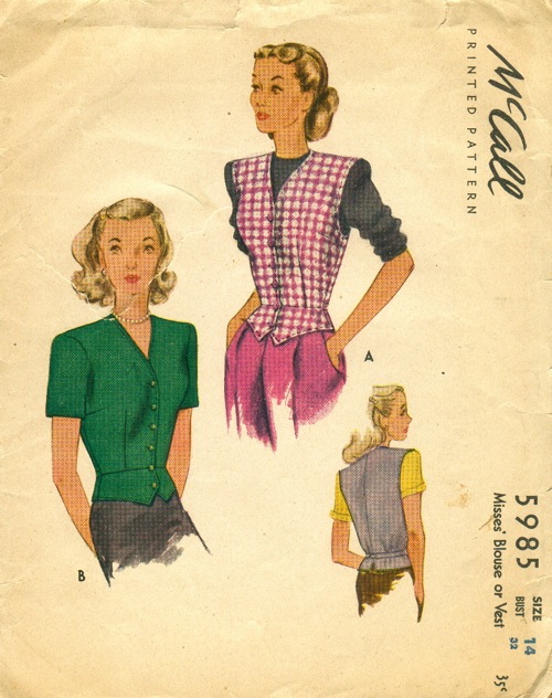 McCall 5985 | Vintage Sewing Patterns | Fandom