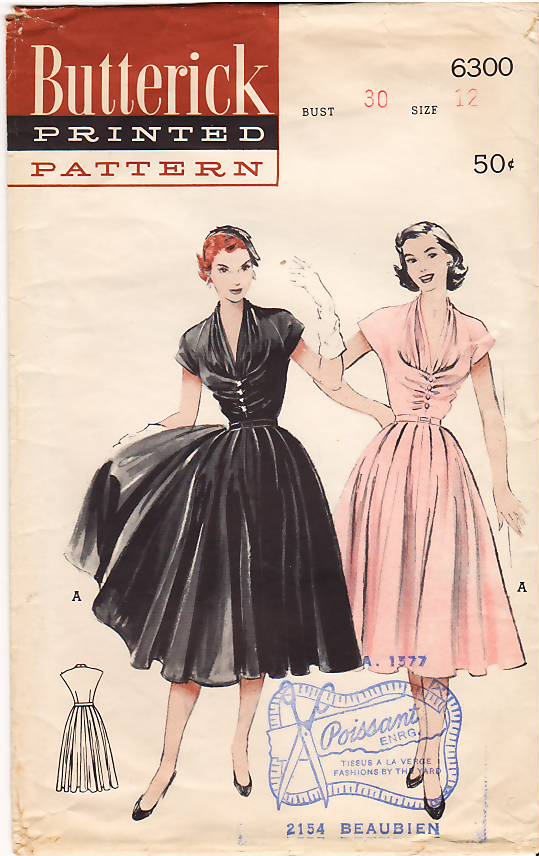 Butterick 6300 A, Vintage Sewing Patterns