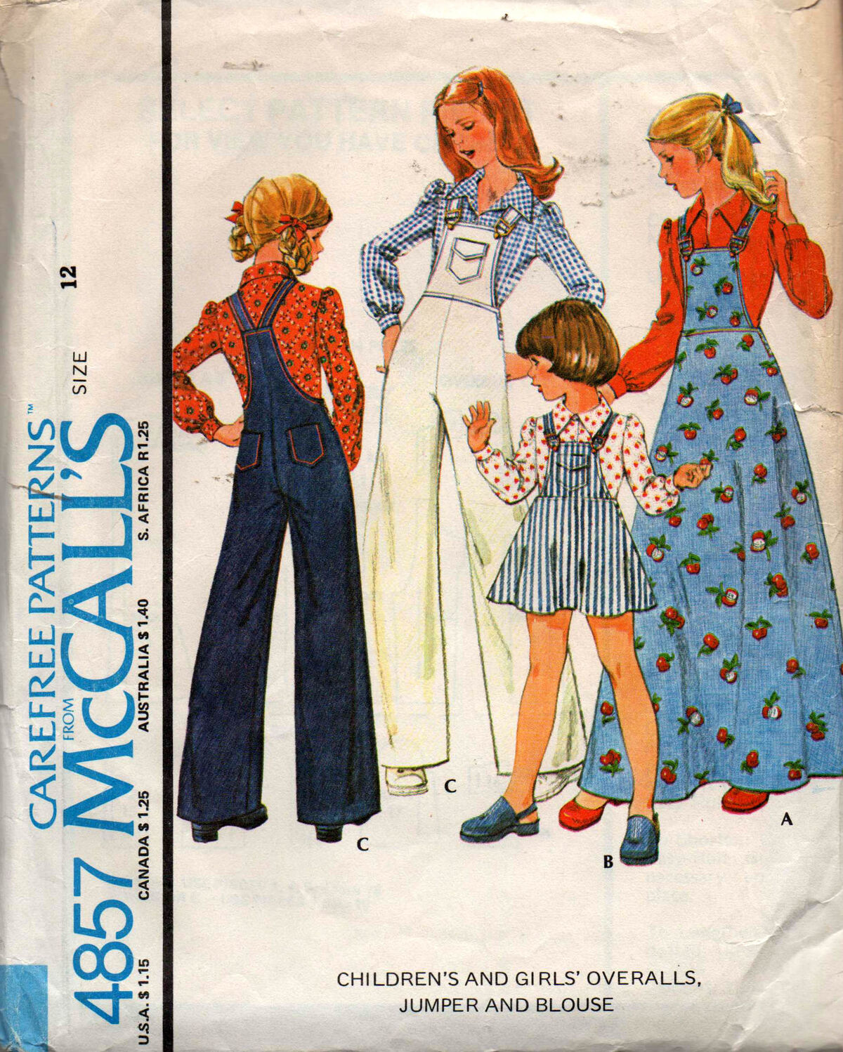 McCall's 6155 Children's/Girls' Tops, Dresses and Leggings