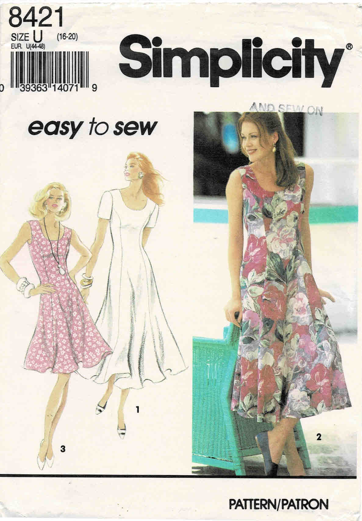 Simplicity 8421 D | Vintage Sewing Patterns | Fandom