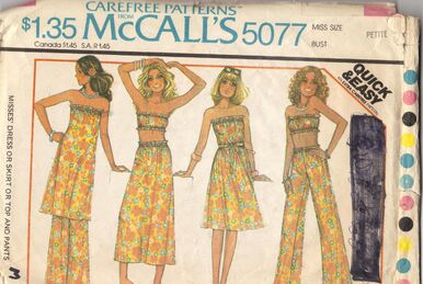 McCall's 8777 Tops for stretch knit Size: 4-6 Uncut Sewing Pattern
