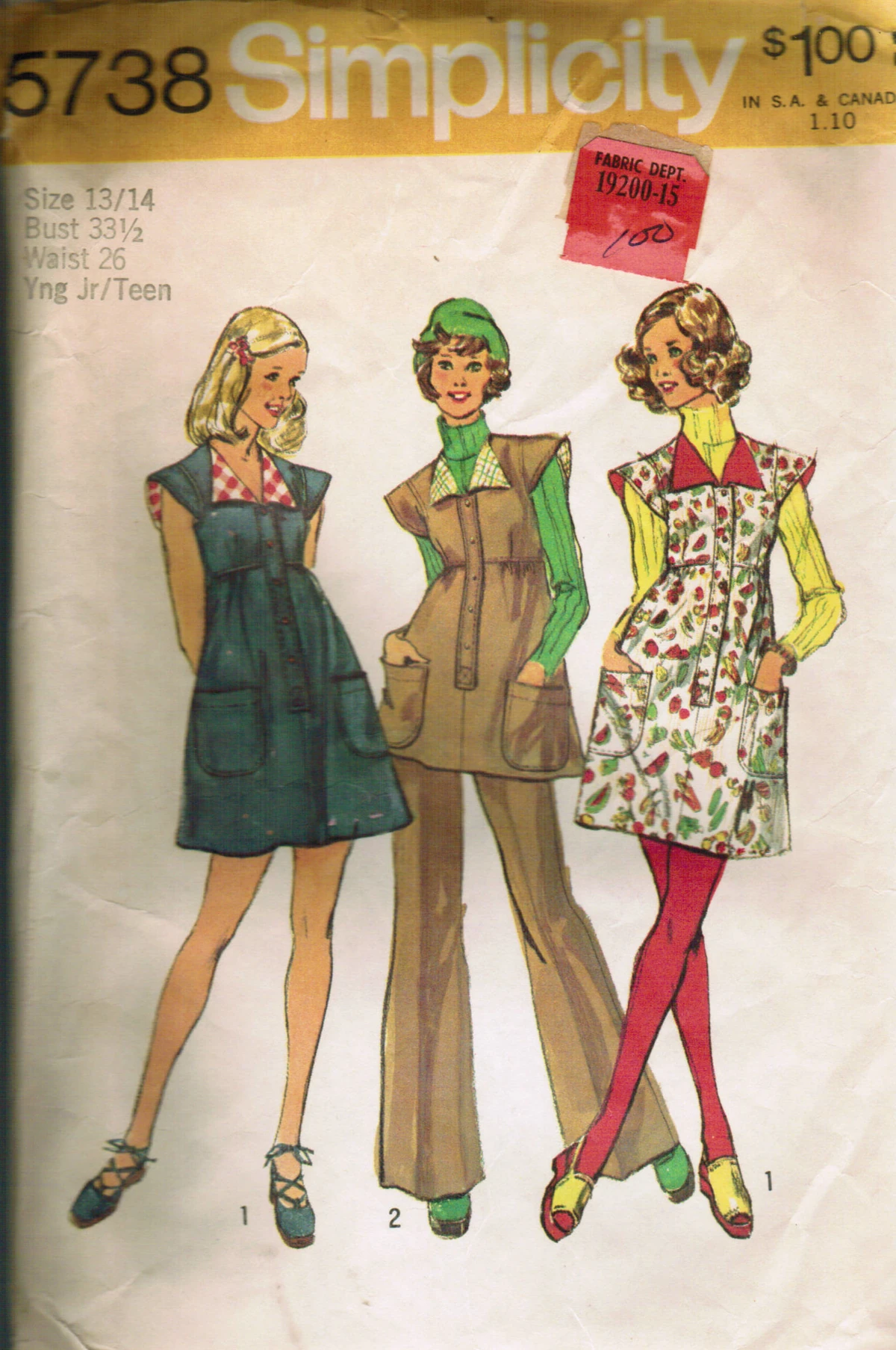 Simplicity 5738 | Vintage Sewing Patterns | Fandom