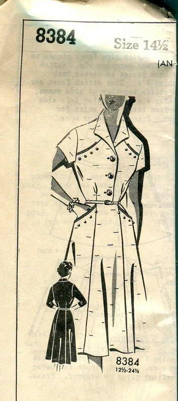 Patt O Rama 8384 1950s mail order Dress