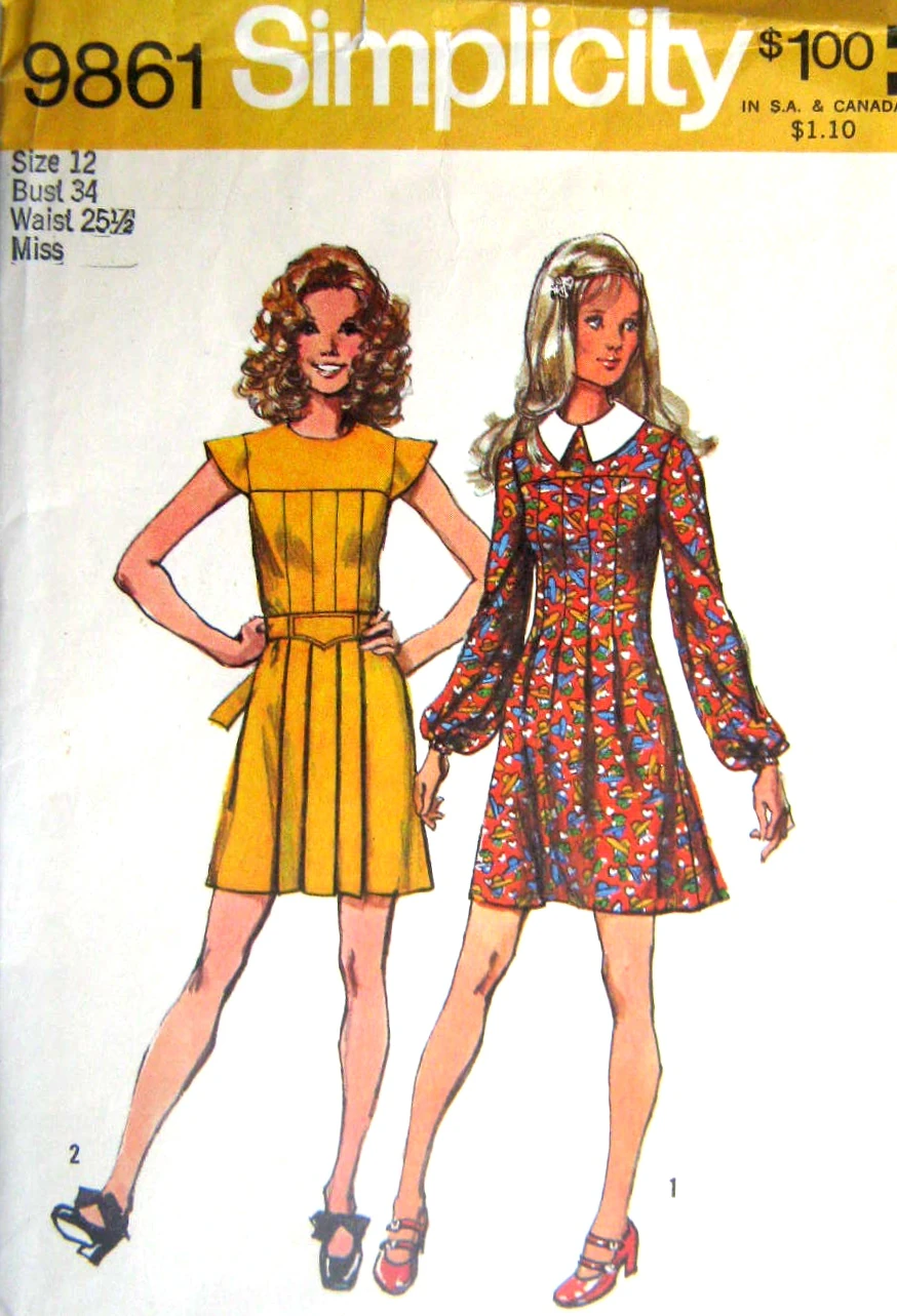 Simplicity 9861 | Vintage Sewing Patterns | Fandom