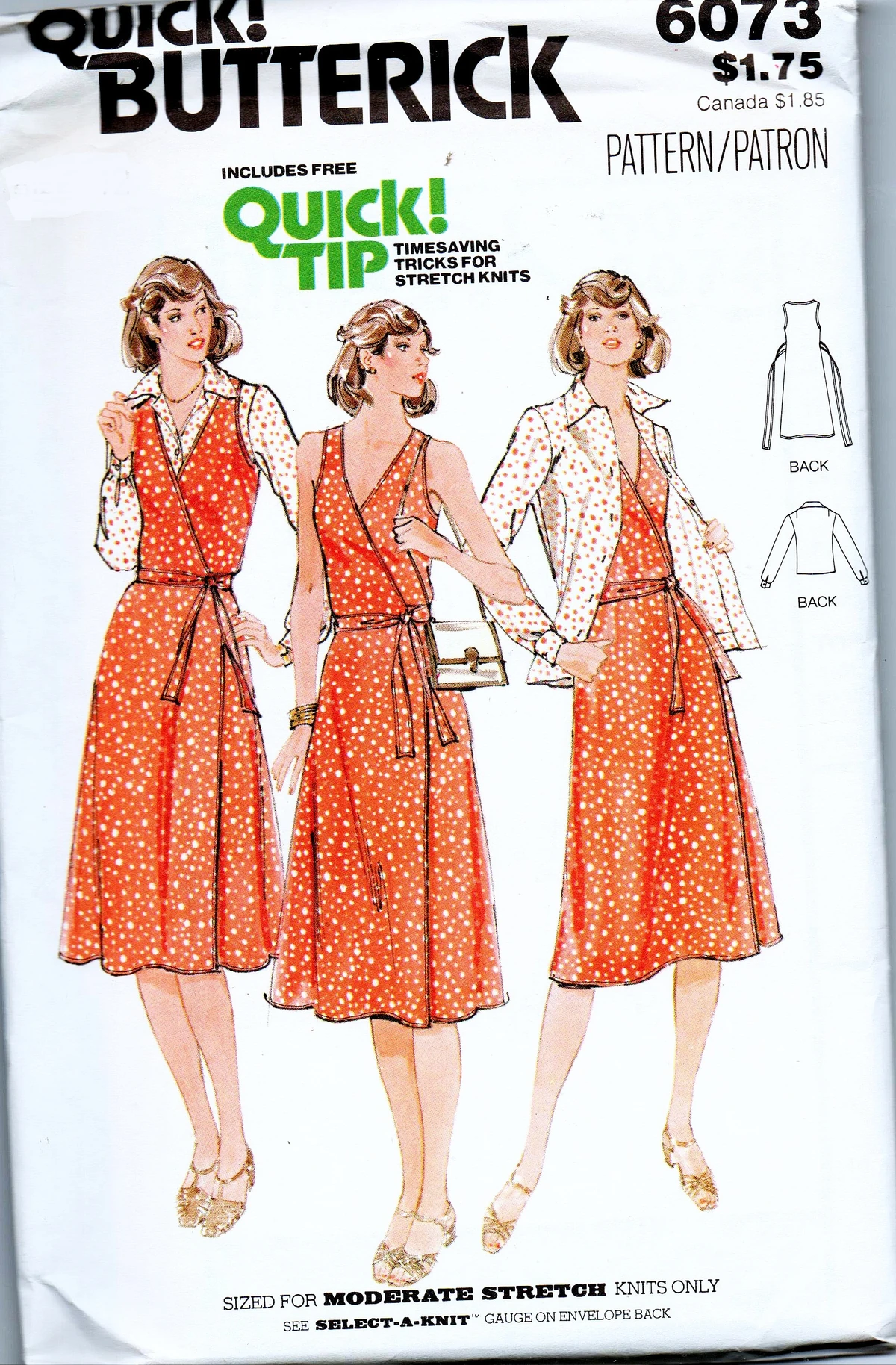 Butterick 6073 C | Vintage Sewing Patterns | Fandom