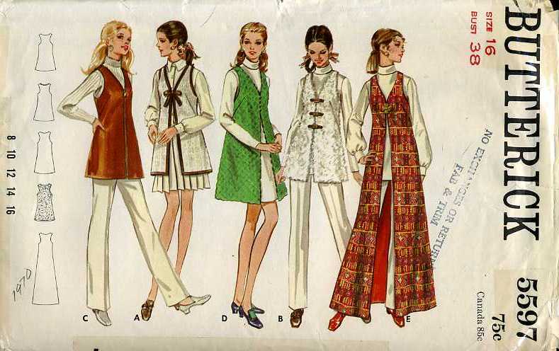 Butterick 5597 A, Vintage Sewing Patterns