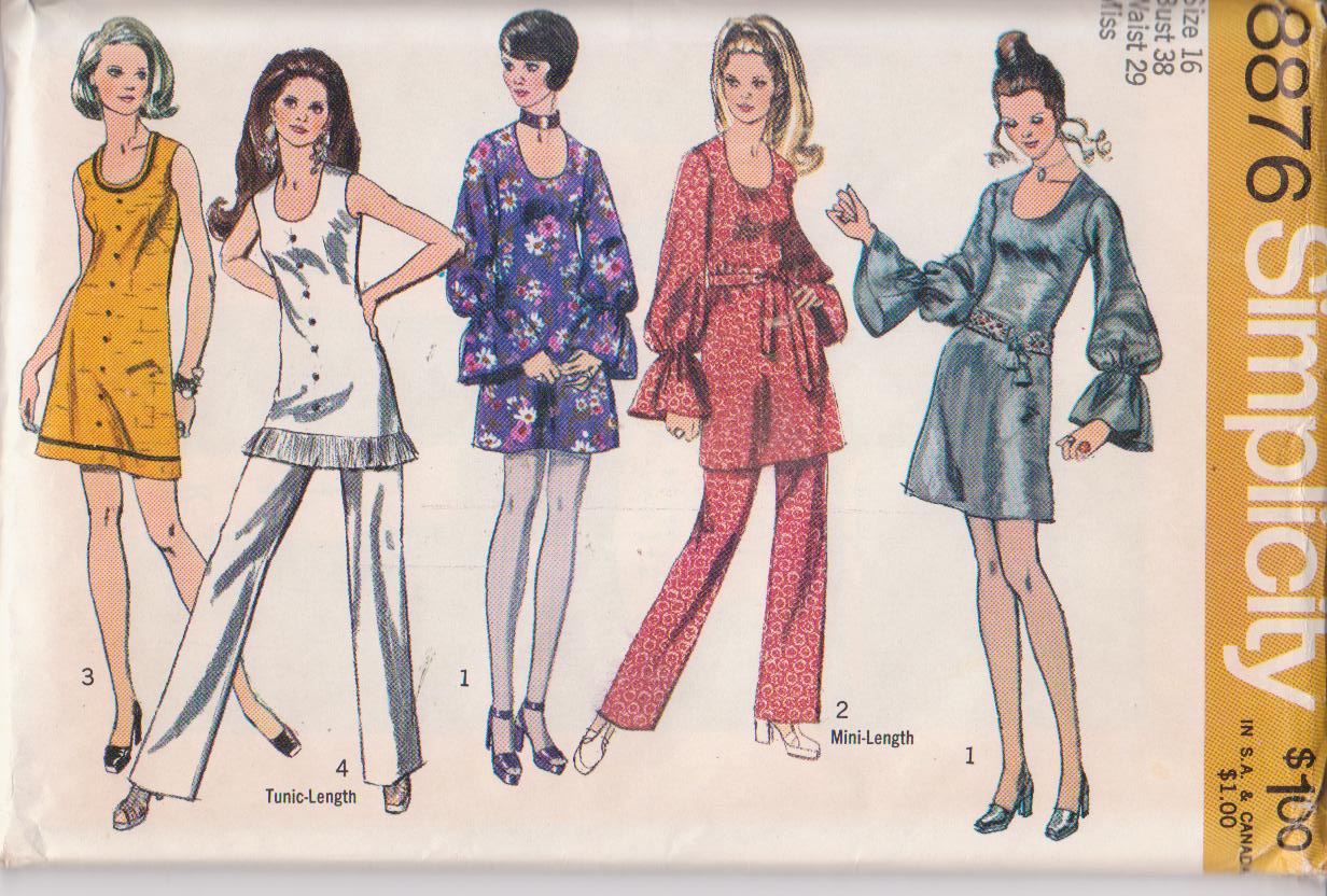 Simplicity Sewing Pattern S8876 Misses Womens Vintage Dress and