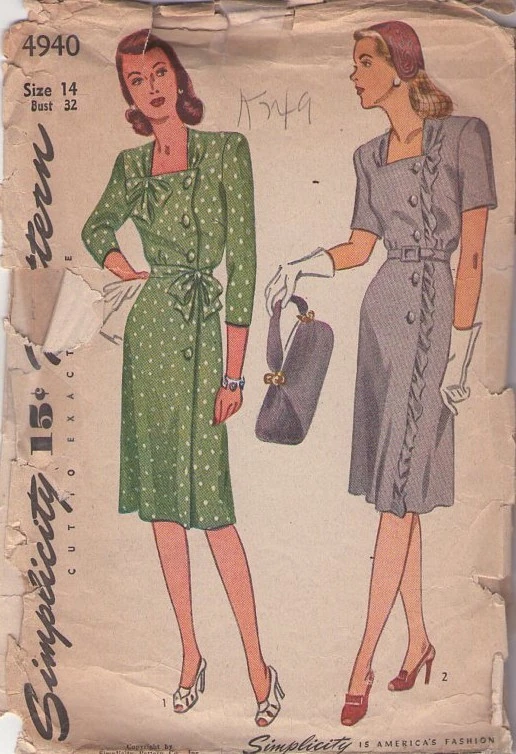 Simplicity 4940 A Vintage Sewing Patterns Fandom We are working with simplicity pattern #2290 to make a pair of comfy pants. vintage patterns wiki fandom