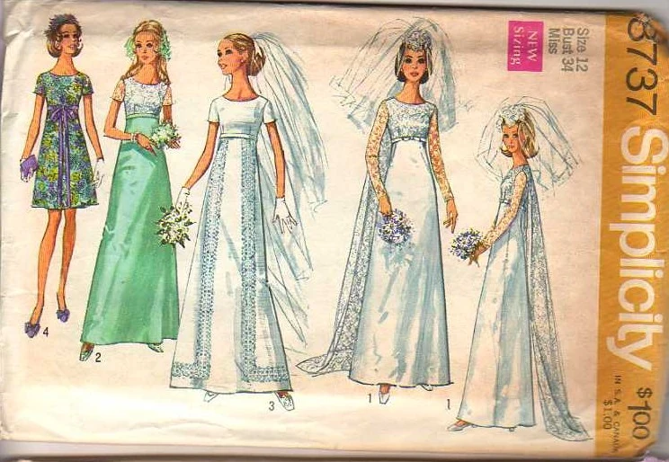 midi bridal shower guest dress Simplicity Sewing Pattern S9296 Misses' Dress - Sewing Patt