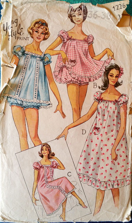 Vintage baby doll pajamas hotsell