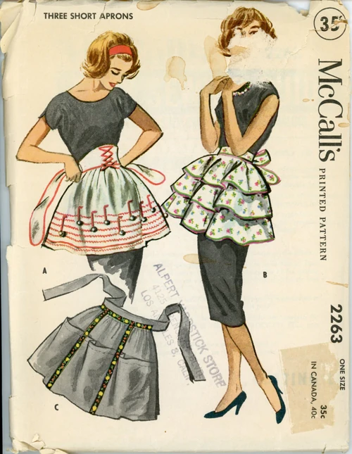 McCall's 2263 B Three Short Aprons