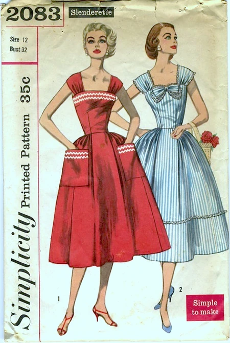 Simplicity 2083 A | Vintage Sewing Patterns | Fandom