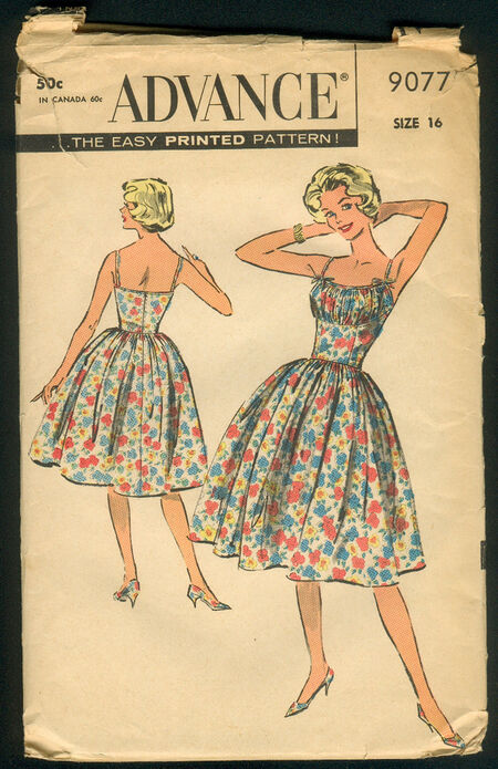 Advance 9077 | Vintage Sewing Patterns | Fandom