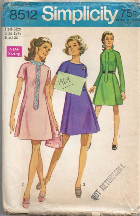 Simplicity 8512 A | Vintage Sewing Patterns | Fandom