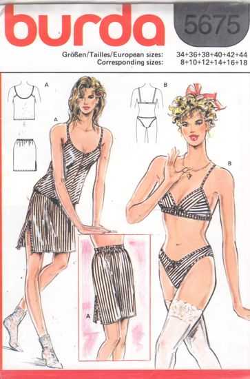 Burda 5675, Vintage Sewing Patterns