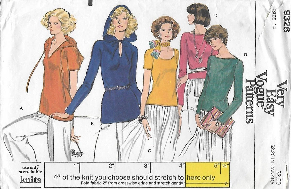 Vogue Patterns V9346 Patrón De Costura Para Vestido Vintage