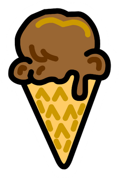 chocolate ice cream cone clip art