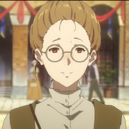 Erica in the Violet Evergarden Movie, having become Oscar Webster's assistant.