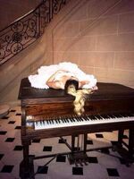 Tini on the piano