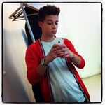 Ruggero with his phone