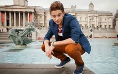 Ruggero at a fountain