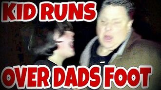 KID_RUNS_OVER_DAD'S_FOOT_IN_TRUCK!!!_(RAGE)