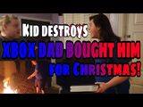 UNGRATEFUL SON DESTROYS XBOX DAD BOUGHT HIM FOR CHRISTMAS!!!