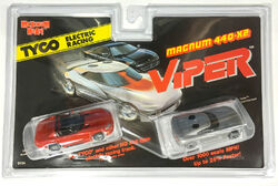 Tyco Viper Magnum Slot Car Twinpack, front