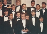 Shirley (second row from back, third from left) at the Finals Concert (1994)