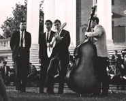 Zwanzig with a small group of the VGs at the Concert on the Lawn (1966)
