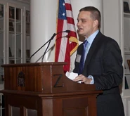 Deal speaking at the Rotunda Dinner (2013)