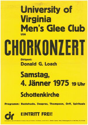 Glee Club 1974-1975 Poster 1975 01 04