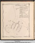 1877 map of the University showing the original Dawson's Row dormitories