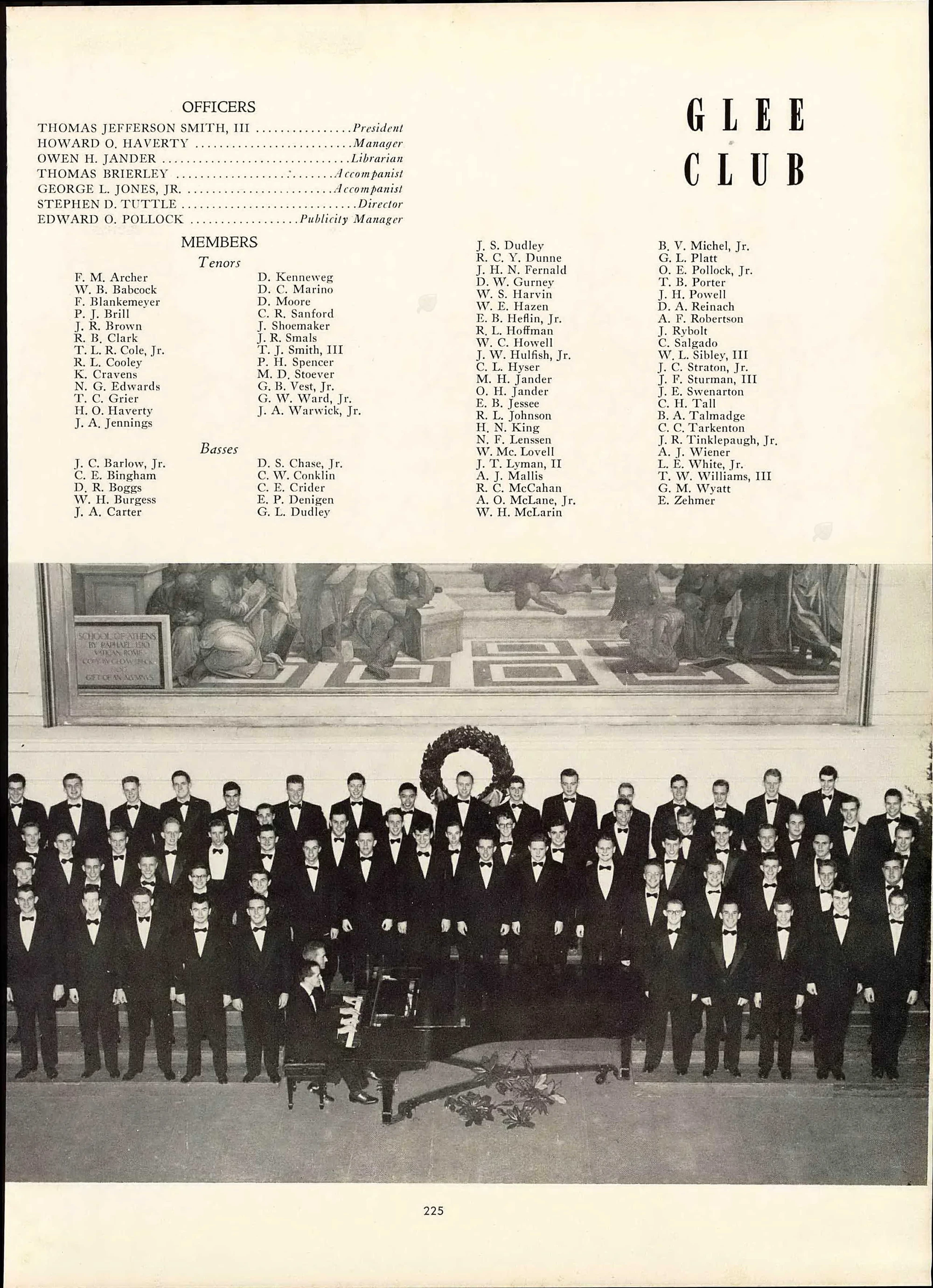 Glee Club 1950 1951 Season Virginia Glee Club Wiki Fandom