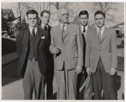 Wellford (left) with Chester Harris Robbins, Harry Rogers Pratt, Ernest Mead and Kenneth Seaman Giniger, 1936-1937