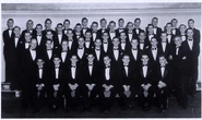 Glee Club group photo from 1936 Corks and Curls