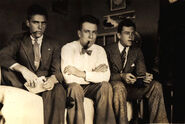 Wellford (center) with St. Anthony Hall brothers (courtesy UVA 100 Years of the Lawn exhibit, Bosher)