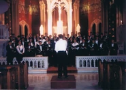 Club performing at Holy Name Church at Loyola University in New Orleans. Photo courtesy Aven Tsai.