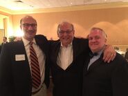 Liepold with Frank Albinder and Bruce Tammen, 145th Anniversary Reunion