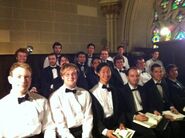 Glee Club guys (and fossil Jeff Slutzky) singing for a wedding in September 2011 in New York