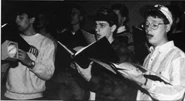 Ben Levin and Eric Rothwell in rehearsal, 1993 Corks and Curls