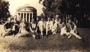 "Mac" Wellford (second from left), 1935 or '36 (courtesy UVA 100 Years of the Lawn exhibit, Bosher)