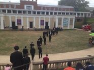 Virginia Glee Club processing for "Tomtoberfest" performance, September 2013