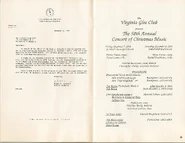 Letter from Dean Canevari and program, p.1