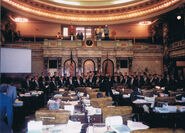 Club performing in the Mississippi Senate Chamber. Photo courtesy Aven Tsai.